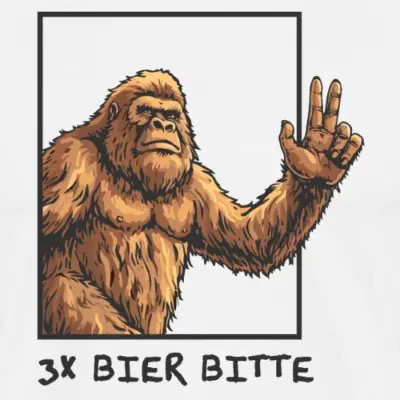 3-bier-bitte-yeti-maenner-premium-t-shirt_design_7