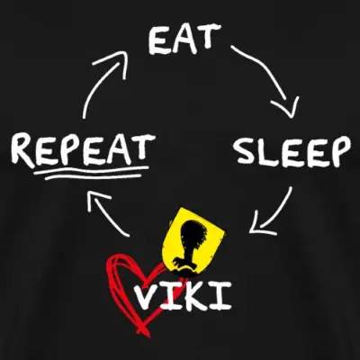 eat-sleep-viki-repeat-maenner-premium-t-shirt_design_13