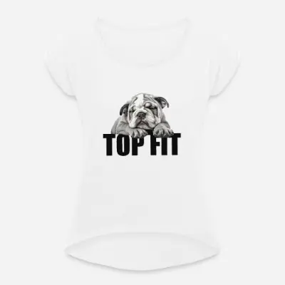 top-fit-bulldog-frauen-t-shirt-mit-gerollten-aermeln_product_7