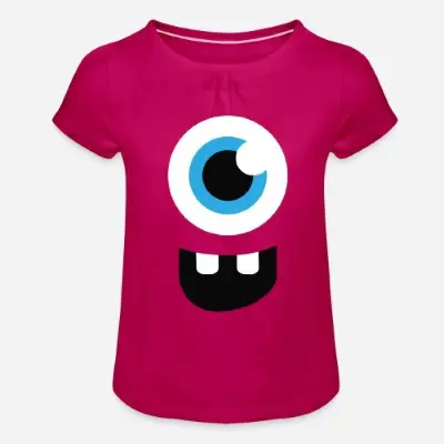 cute-monster-face-smile-maedchen-t-shirt-mit-raffungen_product_7