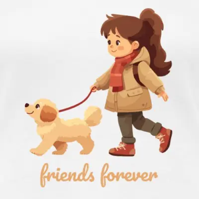 friends-forever-girl-dog-frauen-premium-t-shirt_design_5