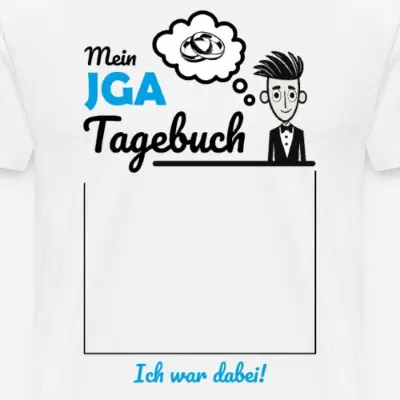 jga-tagebuch-braeutigam-maenner-premium-t-shirt_design_11