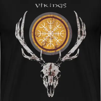 vikings-deer-maenner-premium-t-shirt_design_0