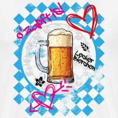 lecker-bierchen-o-zapft-is-maenner-premium-t-shirt_design_9