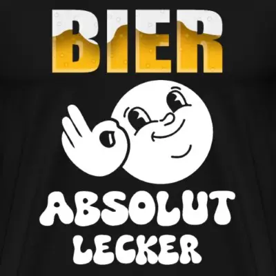 bier-absolut-lecker-maenner-premium-t-shirt_design_1