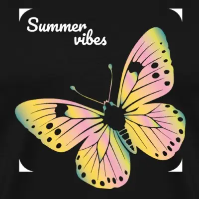 summer-vibes-butterfly-maenner-premium-t-shirt_design_12