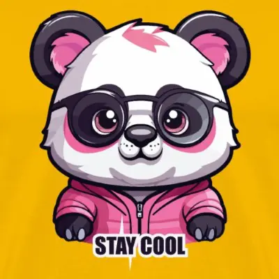 stay-cool-panda-maenner-premium-t-shirt_design_11