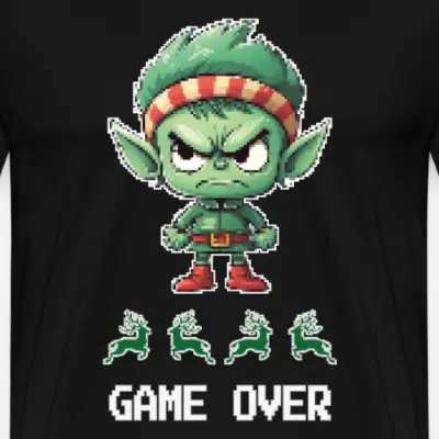 game-over-pixel-elf-maenner-premium-t-shirt_design_3