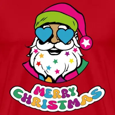 hippie-santa-maenner-premium-t-shirt_design_0